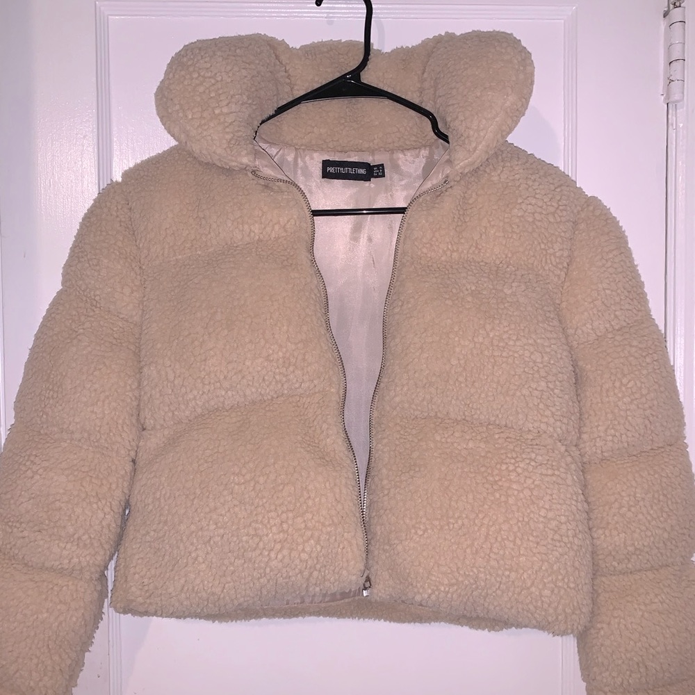 Teddy Bear Cropped Jacket - Picture 1 of 1